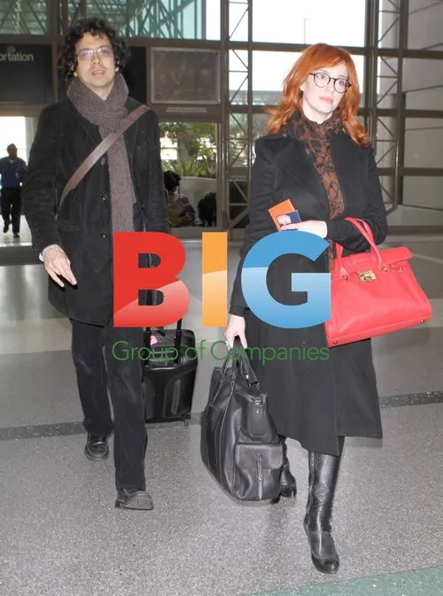 Christina Hendricks at LAX