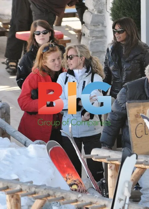 Sarah Ferguson and Princess Eugenie Skiing