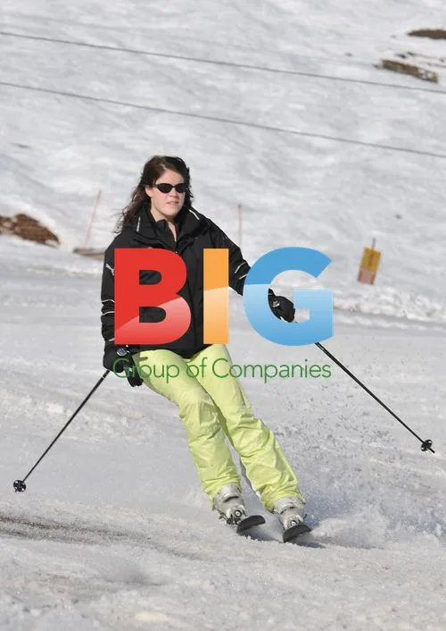 Sarah Ferguson and Princess Eugenie Skiing in Switzerland
