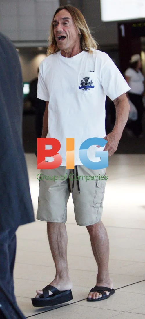 Iggy Pop arrives for Big Day Out Festival