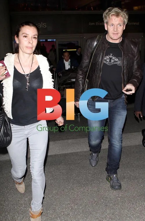 Gordon Ramsay and wife Tana at LAX