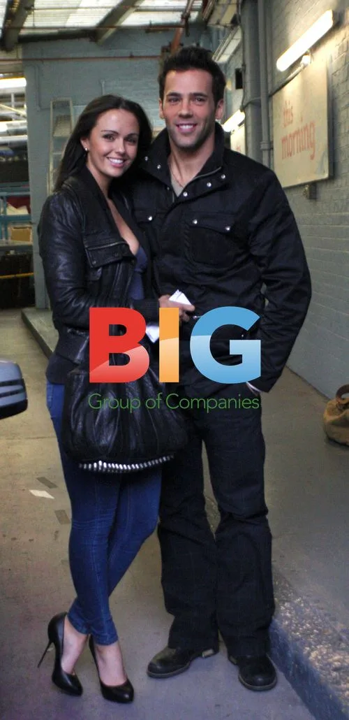 Jennifer Metcalfe and Sylvain Longchambon at ITV Studios
