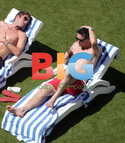 Kevin Pieterson and Liam Plunkett Poolside