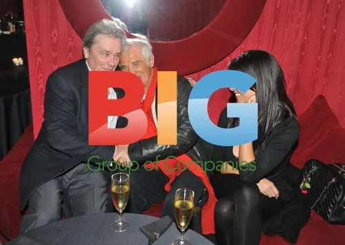 Alain Delon and daughter at "Une journe ordinaire" opening