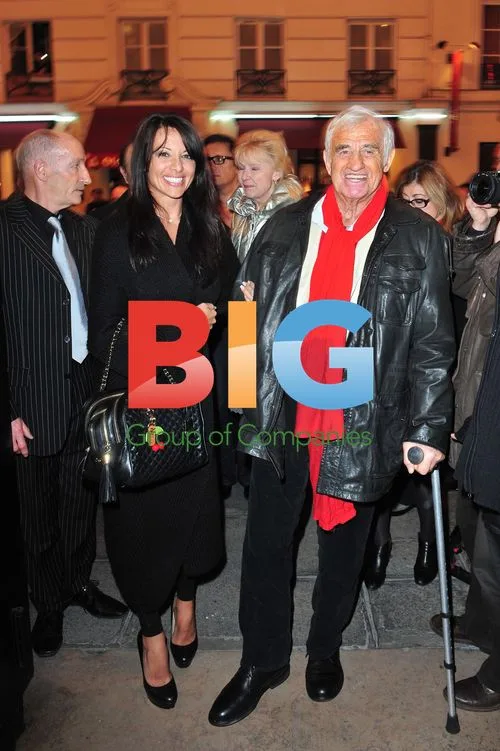 Alain Delon and Anouchka at "Une journe ordinaire" opening