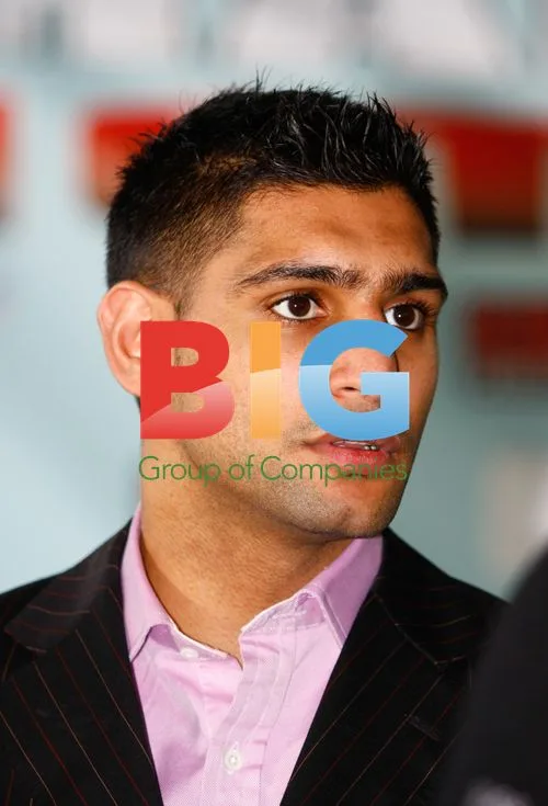 Amir Khan, Ricky Hatton, and Paul McCloskey at Press Call