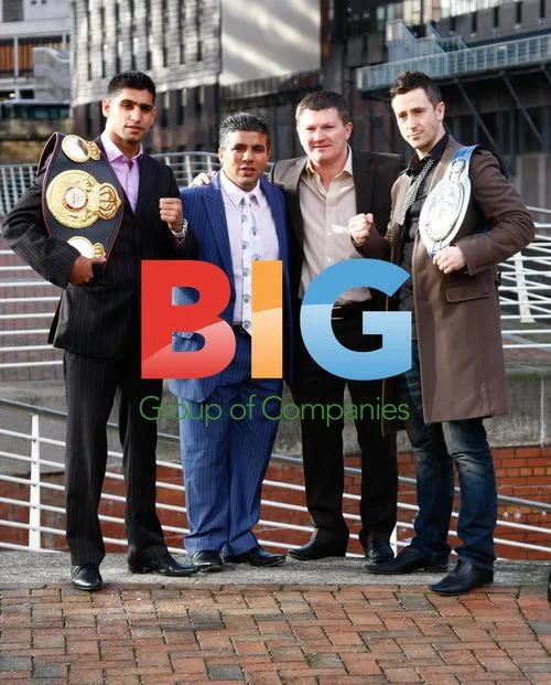 Boxers Amir Khan, Ricky Hatton, and Paul McCloskey