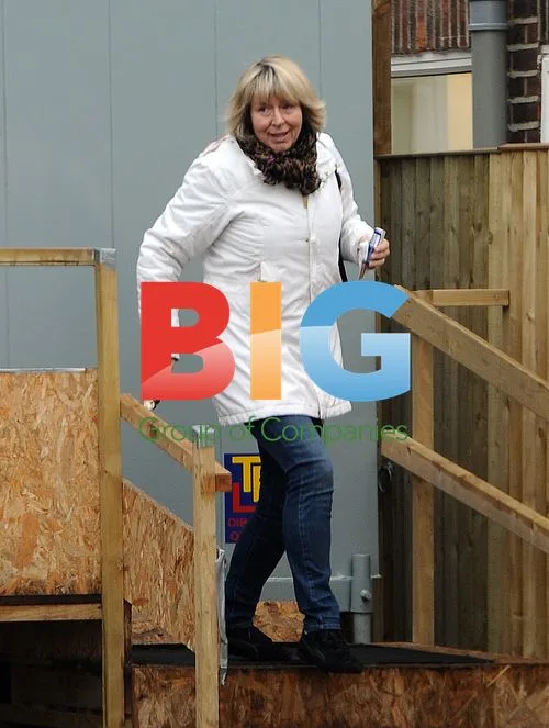 Fern Britton Arriving at Vet Clinic