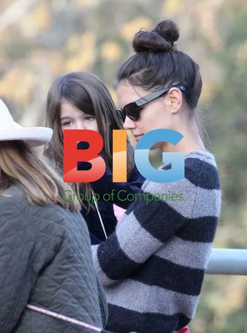 Katie Holmes and Suri at Equestrian Center