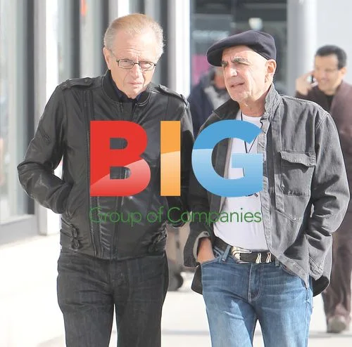 Larry King and Robert Shapiro in Beverly Hills