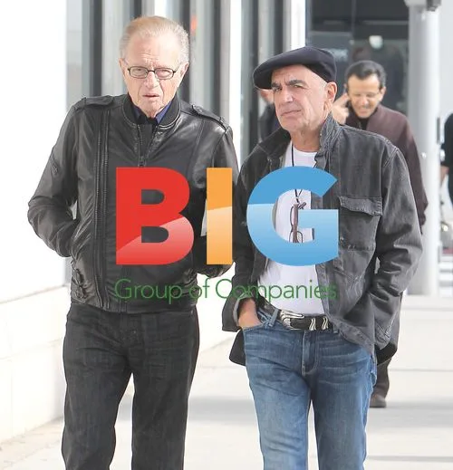Larry King and Robert Shapiro in Beverly Hills
