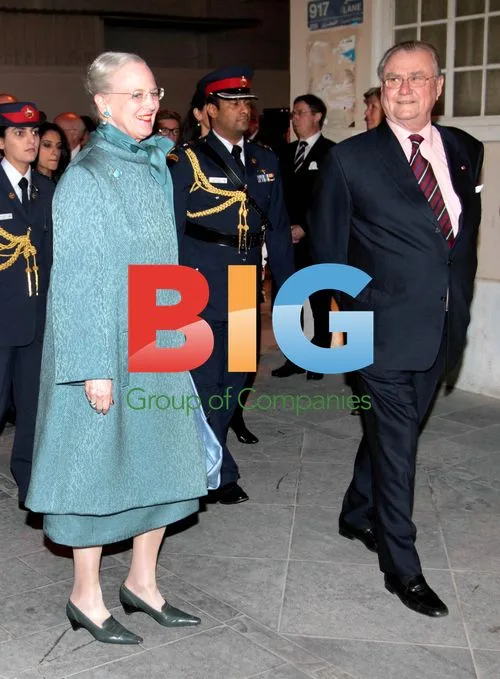Danish Queen Margrethe and Prince Henrik in Bahrain