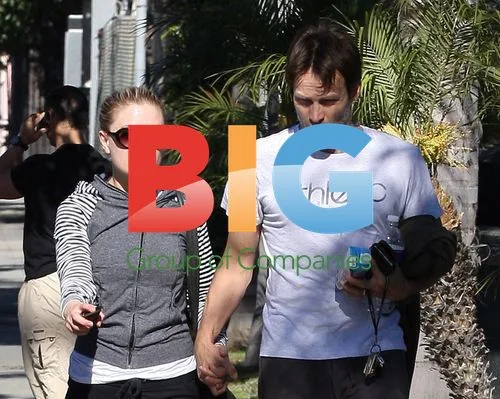 Anna Paquin and Stephen Moyer leaving gym
