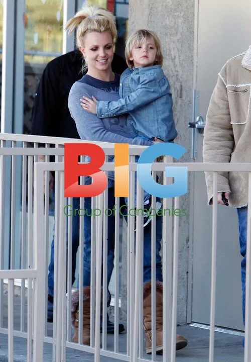 Britney Spears and Jayden James at My Gym Calabasas