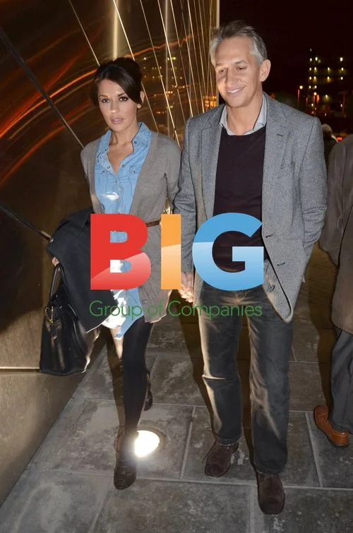Gary Lineker and wife Danielle leave 'Calendar Girls' play