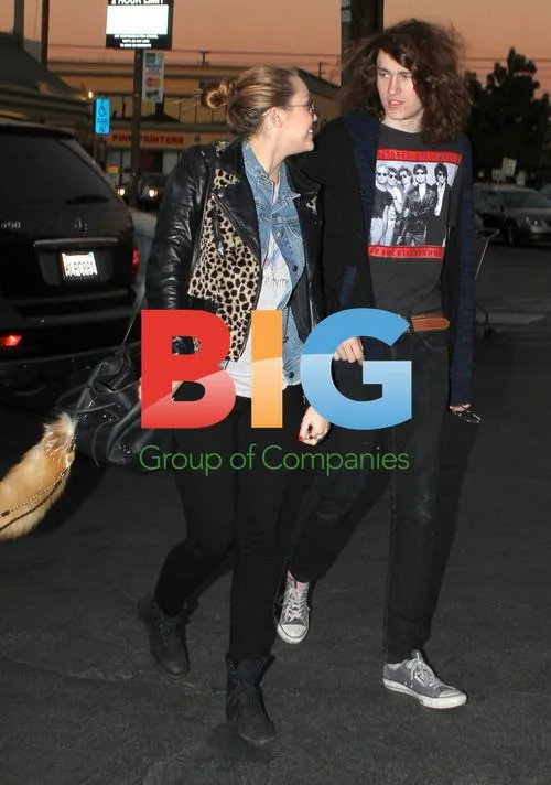 Miley Cyrus Dines with Brother