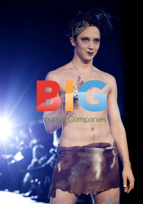 Johnny Weir at Villionaire Fashion Show