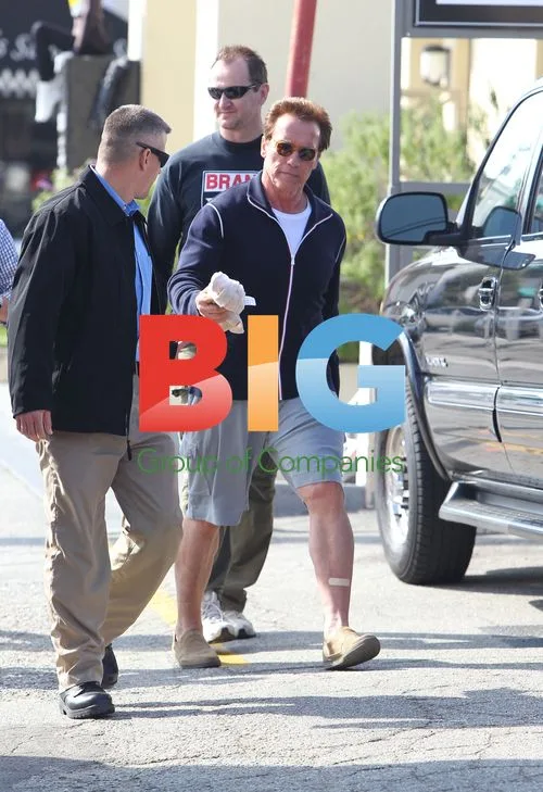 Arnold Schwarzenegger Out With Friends
