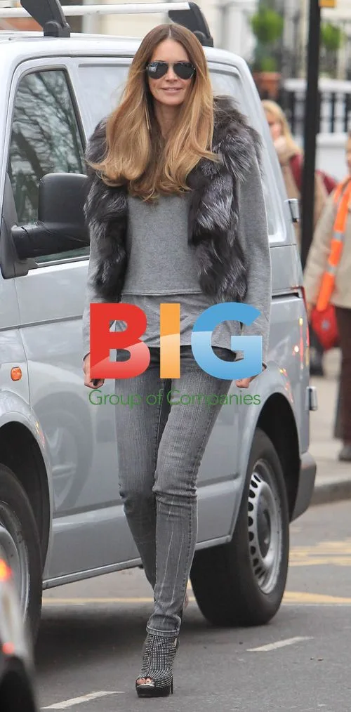 Elle Macpherson School Run in London