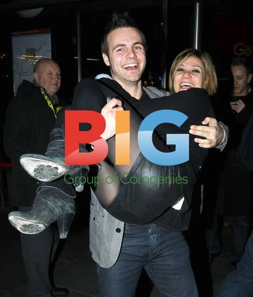Pro skaters and celebs of Dancing On Ice 2011 night out
