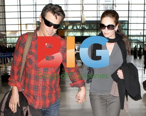 Josh Brolin and Diane Lane at LAX