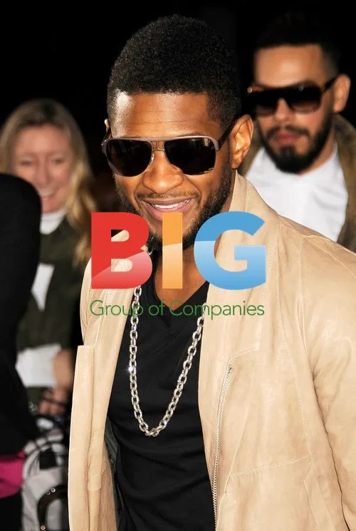 Usher at Bieber Film Premiere