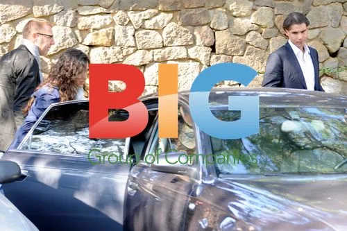 Rafael Nadal and girlfriend in Barcelona