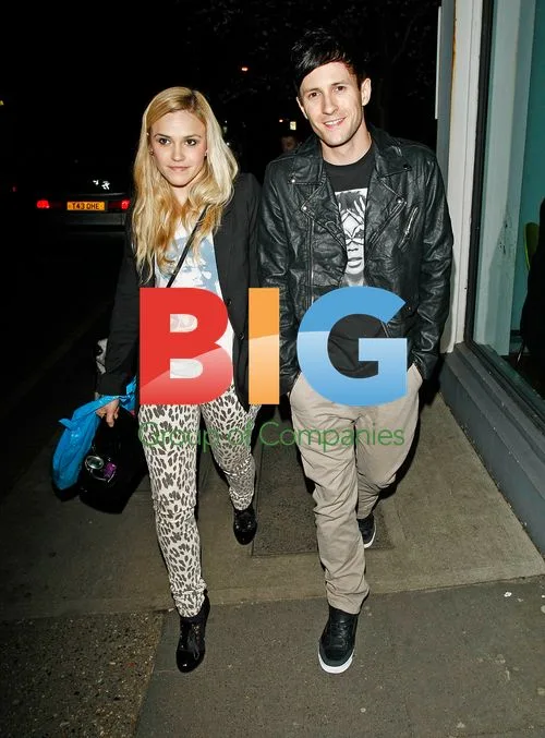 Sarah Smith and Sean Smith at Celebrity Juice