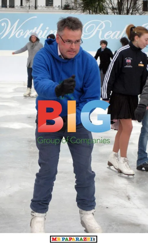 UK politician Tim Loughton ice skating