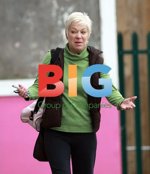 Denise Welch and Tim Healey at Dancing on Ice Practice