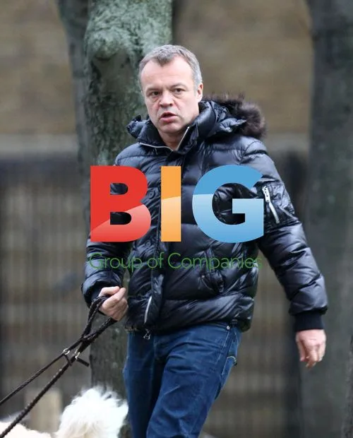 Graham Norton takes dogs out