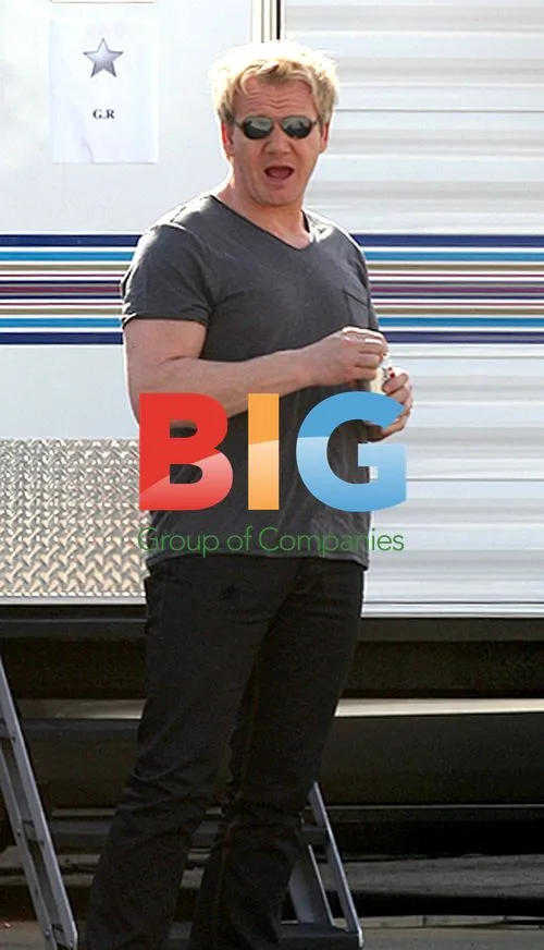 Gordon Ramsay on MasterChef Set