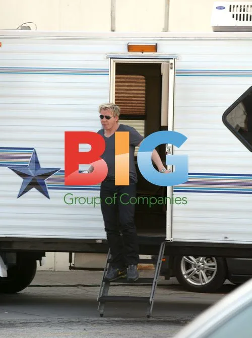 Gordon Ramsay on MasterChef Set