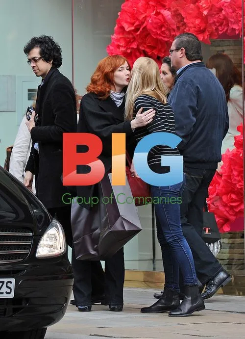 Christina Hendricks and Geoffrey Arend Shop in London