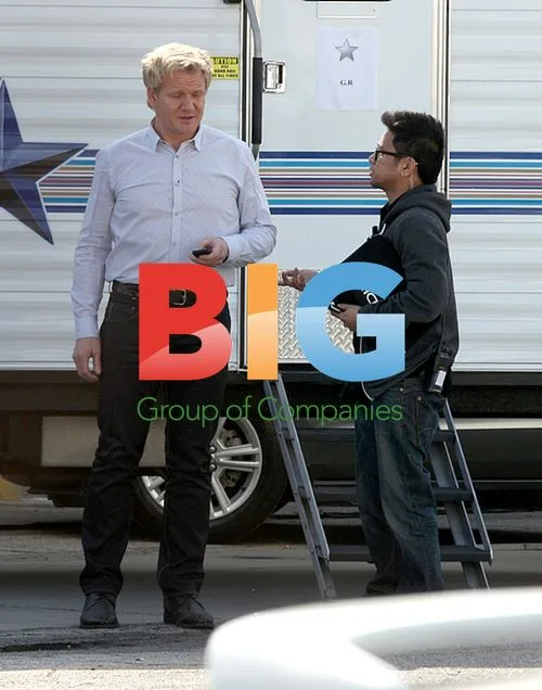 Gordon Ramsay on MasterChef Set