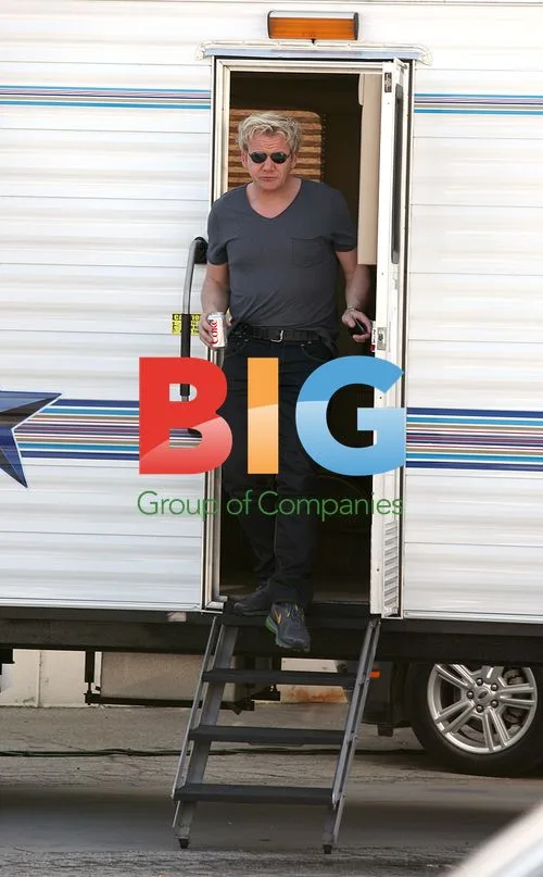 Gordon Ramsay on MasterChef Set