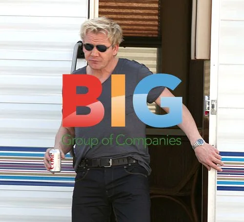 Gordon Ramsay on MasterChef Set