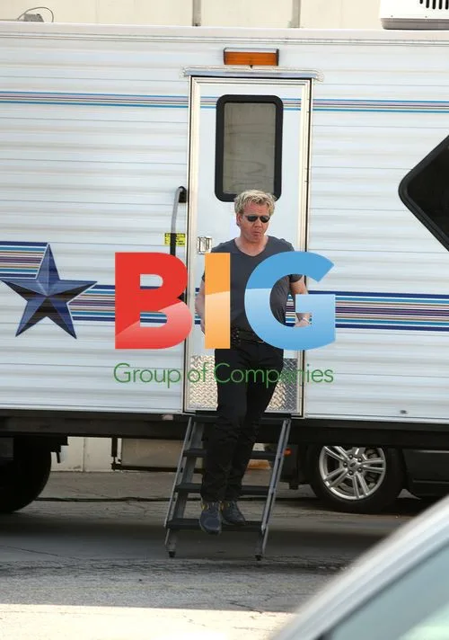 Gordon Ramsay on MasterChef Set