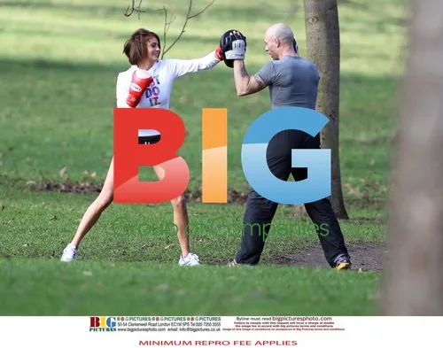 The Apprentice's Liz Locke exercises in London park