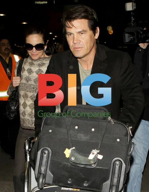 Josh Brolin and Diane Lane at LAX