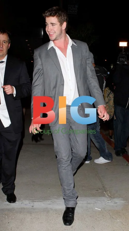 Liam Hemsworth Leaving Trousdale in Beverly Hills