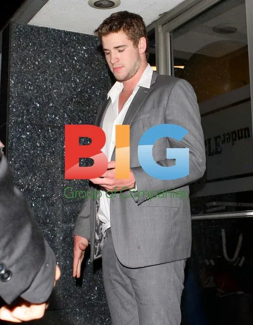 Liam Hemsworth Leaving Trousdale in Beverly Hills
