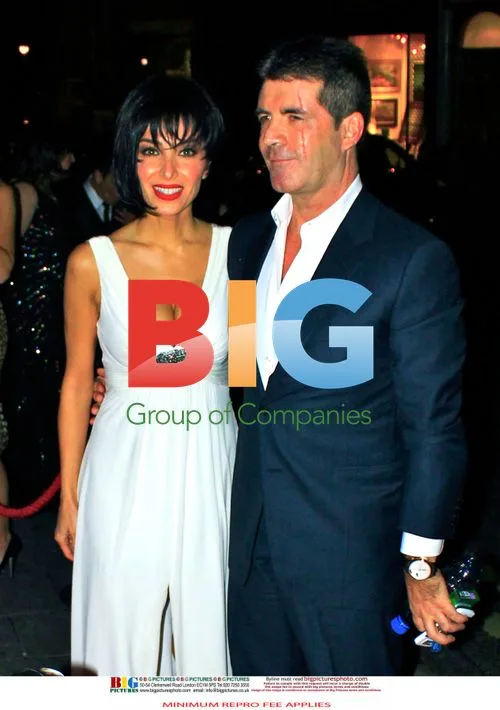 Simon Cowell and Mezhgan Hussainy at 50th Birthday Party
