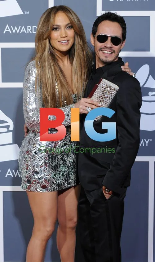 Jennifer Lopez and Marc Anthony at 53rd Grammy Awards
