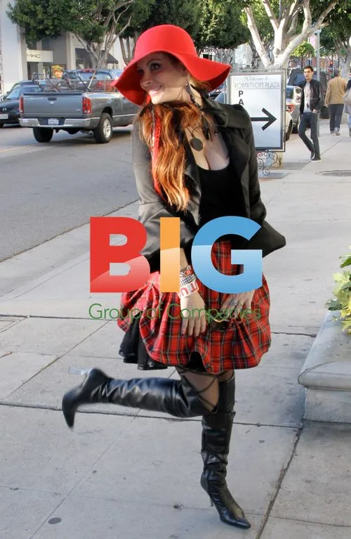 Phoebe Price Smiling in Beverly Hills
