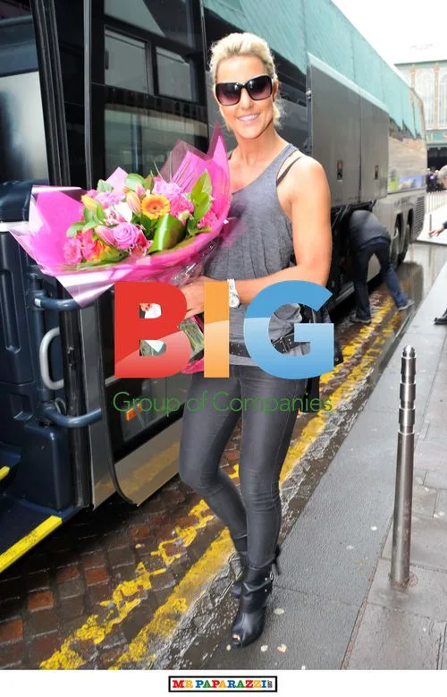 Natalie Lowe Leaves Hotel in Glasgow