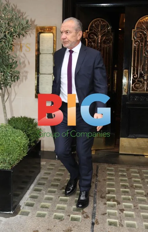 Lord Alan Sugar Leaving Scotts in London