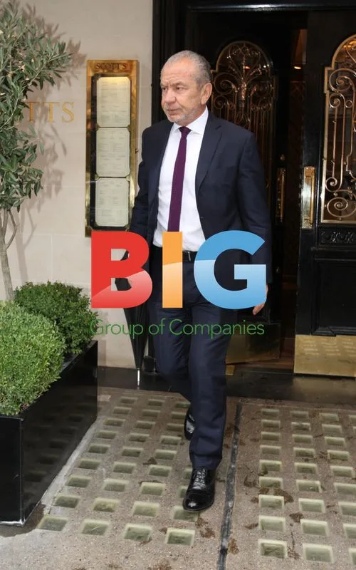 Lord Alan Sugar Leaving Scotts in London