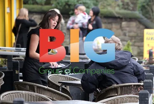 Brooke Vincent Waitresses at Cafe in Manchester