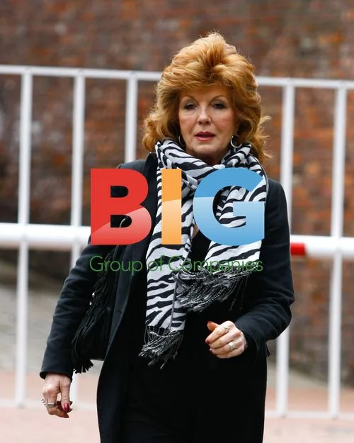 Rula Lenska on Coronation Street Set